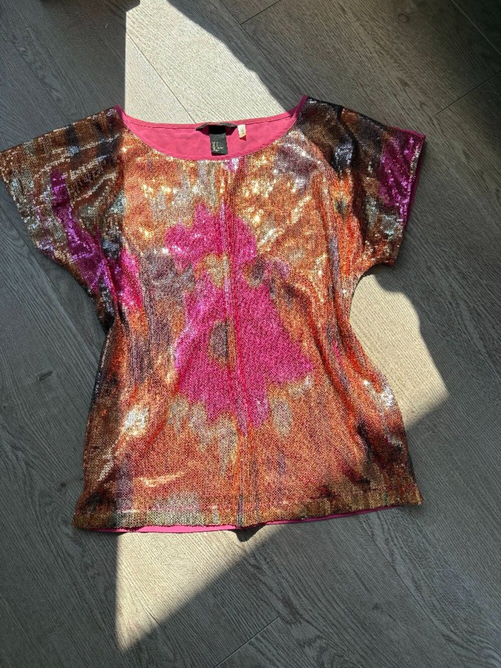 pink sparkly sequin top